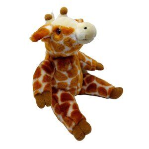 The Bear Factory Giraffe Plush Stuffed Animal 13" 2001 pink eyes